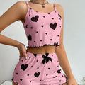 Women's 2-Piece Pajama Set – Tank Top & Shorts | Soft, Stretchy Sleepwear