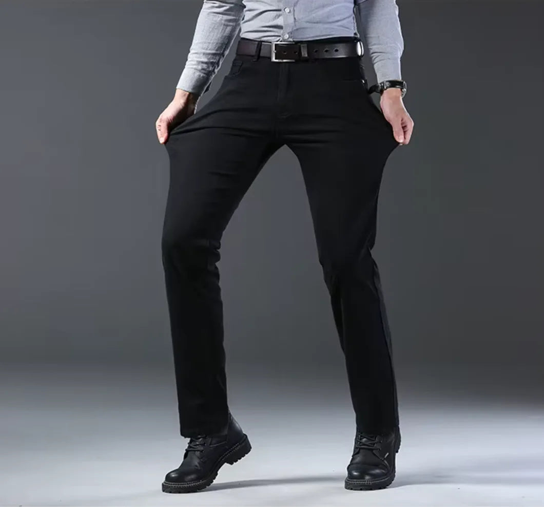 Unisex Stretch Straight Business Jeans