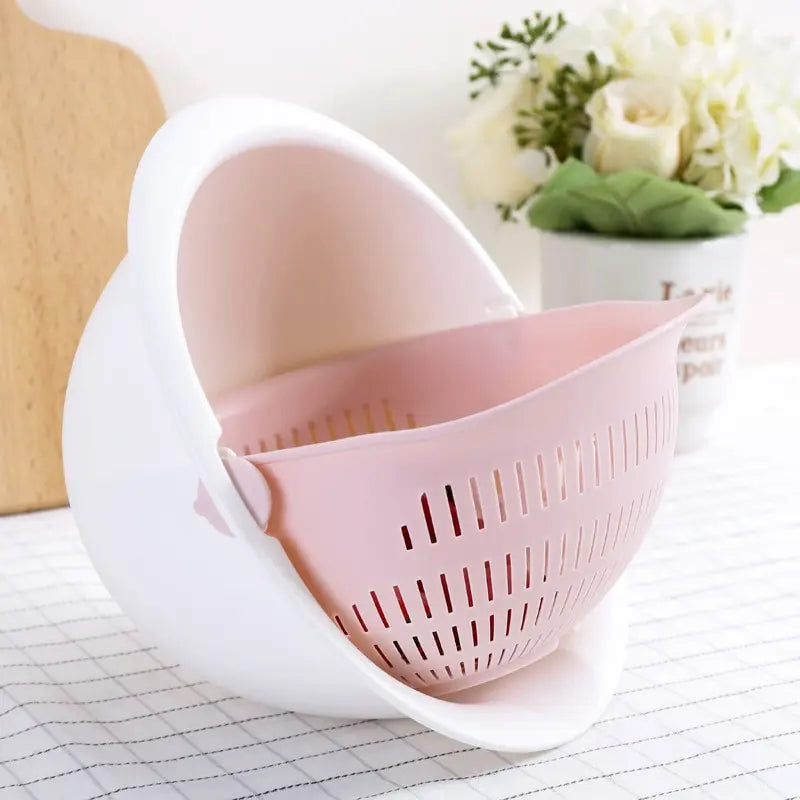 Double-Layer Fruit & Vegetable Drain Basket