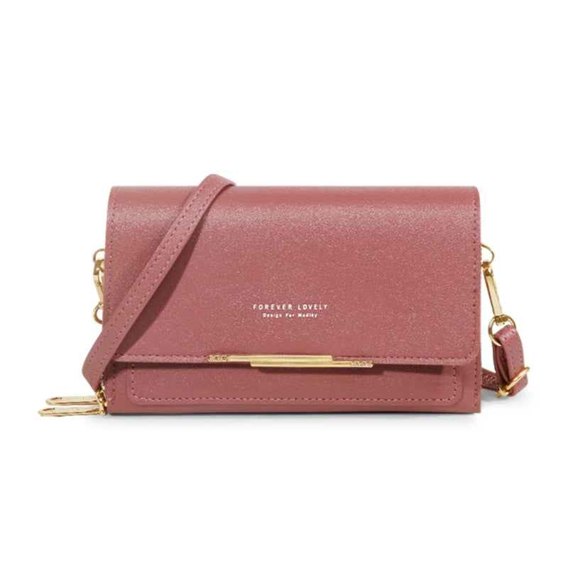 Korean Style Multi-Card Wallet Bag — Large Capacity Phone Pocket Shoulder Bag