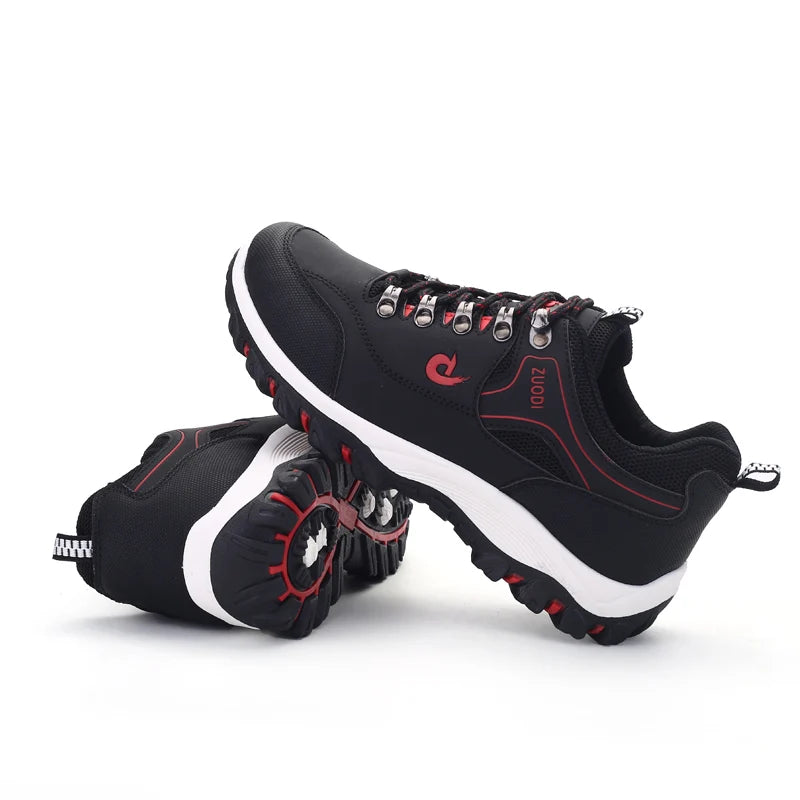 Men's Leather Casual Sneakers | Lightweight EVA Walking Shoes